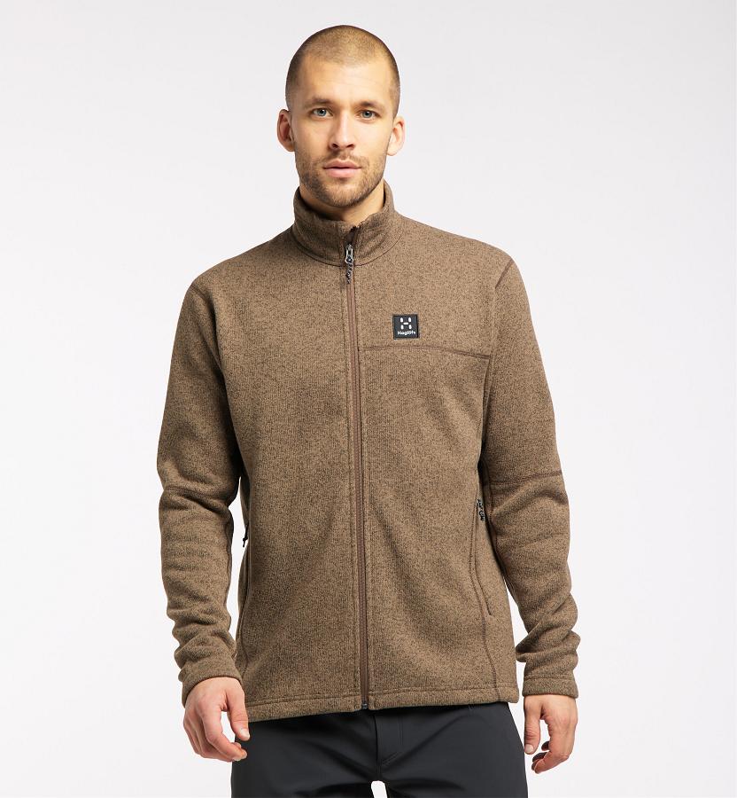 Haglöfs Mens Swook Fleece Brown New Zealand 80913KDJQ